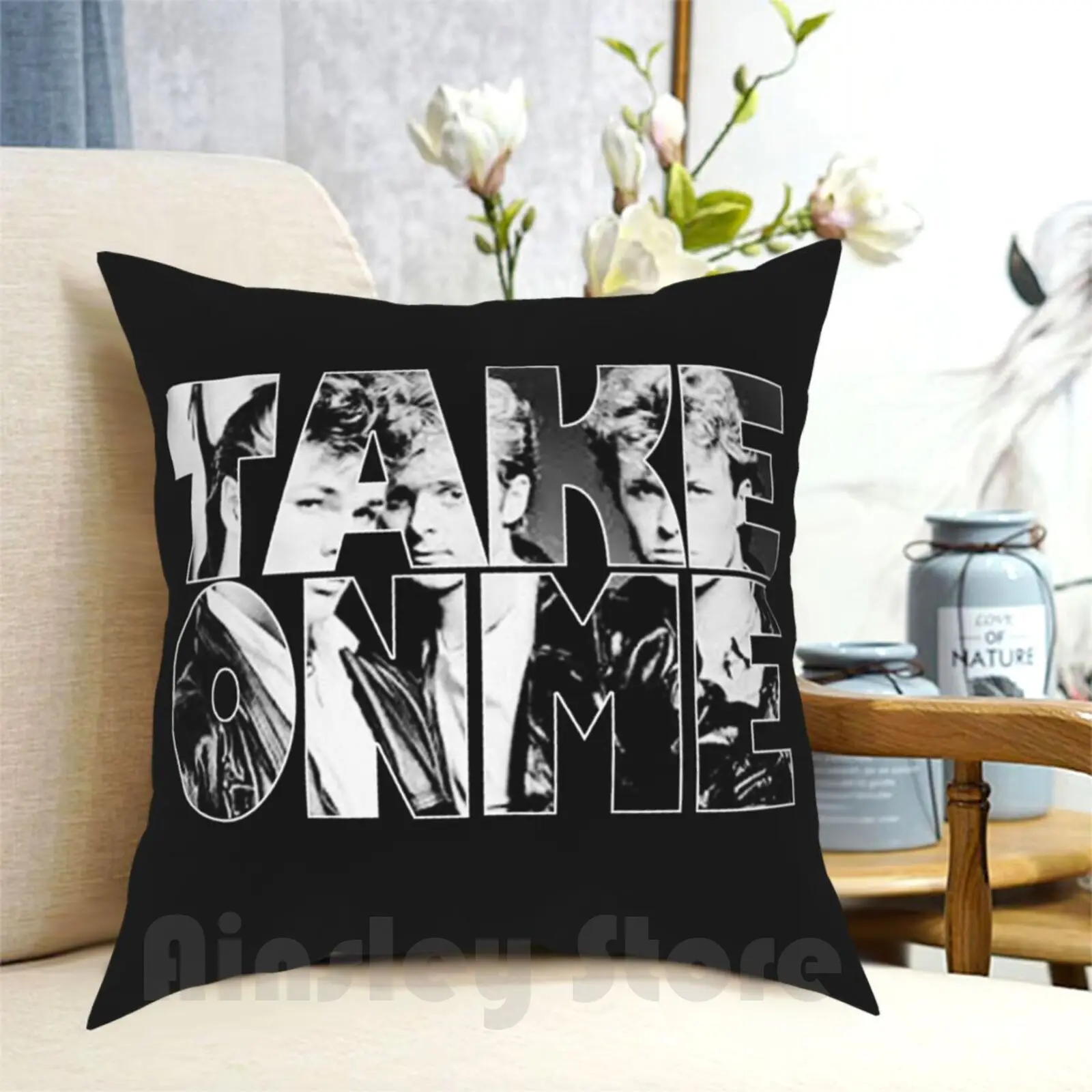 Take On Me-A-Ha Pillow Case Printed Home Soft Throw Pillow A Ha Aha Take On Me Pop Music Norway Norwegian 80S Eighties