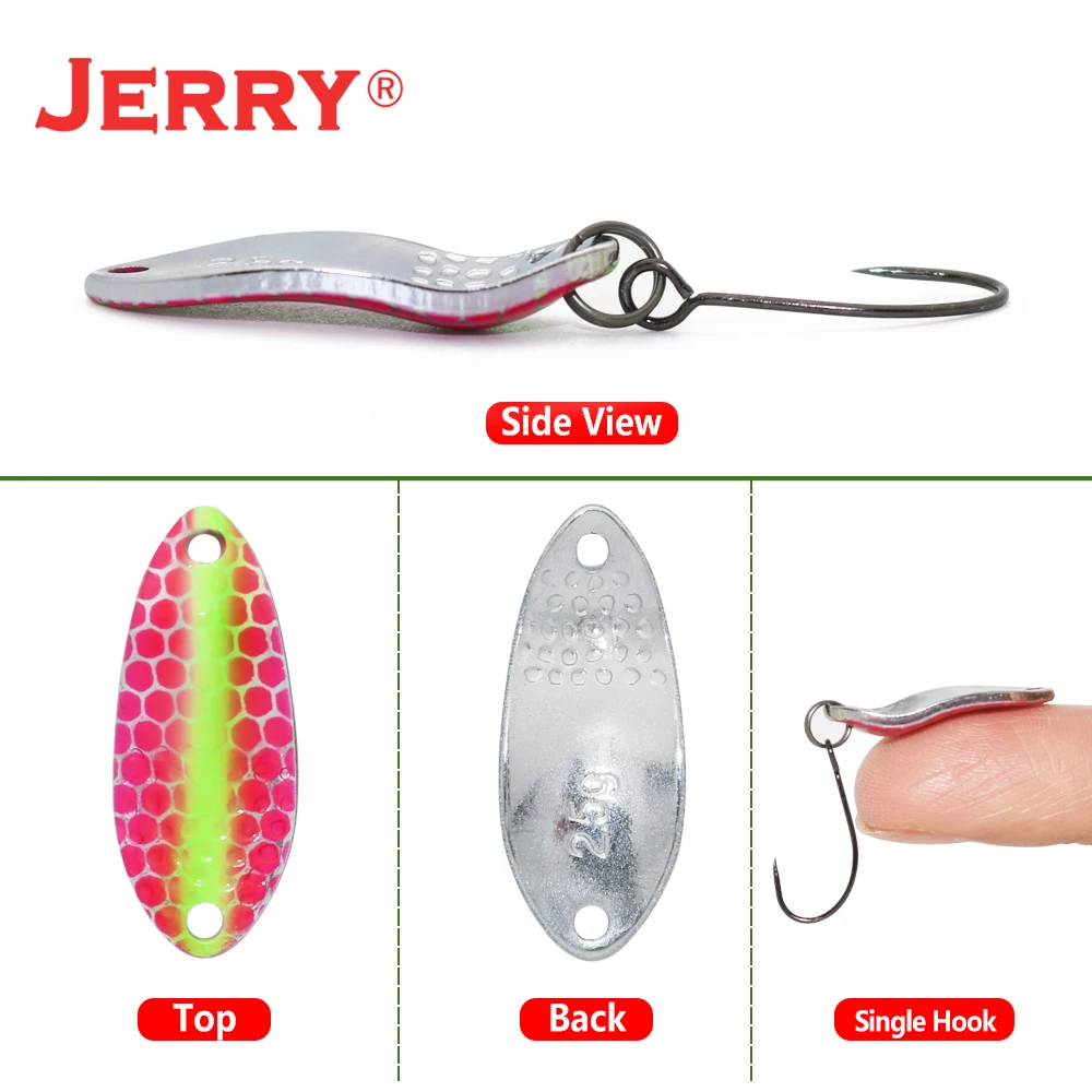 Jerry Pisces Micro Metalen – Señuelo spoon para spinning - imagen 4