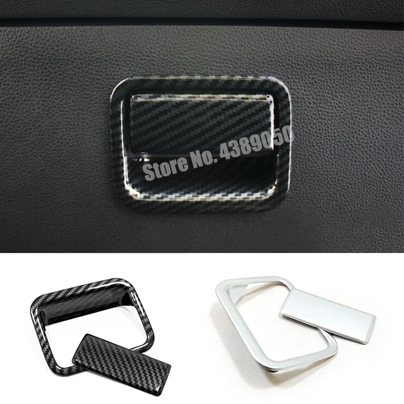 

For Toyota corolla E210 Sedan accessories 2019 2020 ABS silver Carbon Car copilot glove Box handle bowl cover trim Car styling
