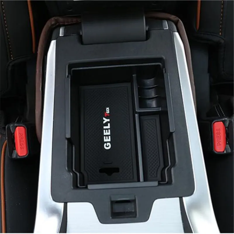 For Geely Atlas Boyue Emgrand NL-3 Proton X70 Console Armrest Central Storage Box Container Glove Organizer Case Car Styling