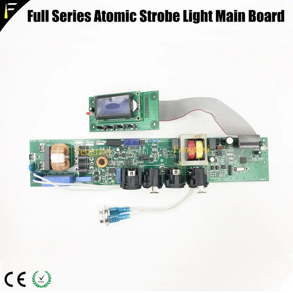 1Set Atomic 3000 Strobe Light Control Main Board with Display & Atomic LED 1000w Strobe Light Mainboard Parts with DMX512