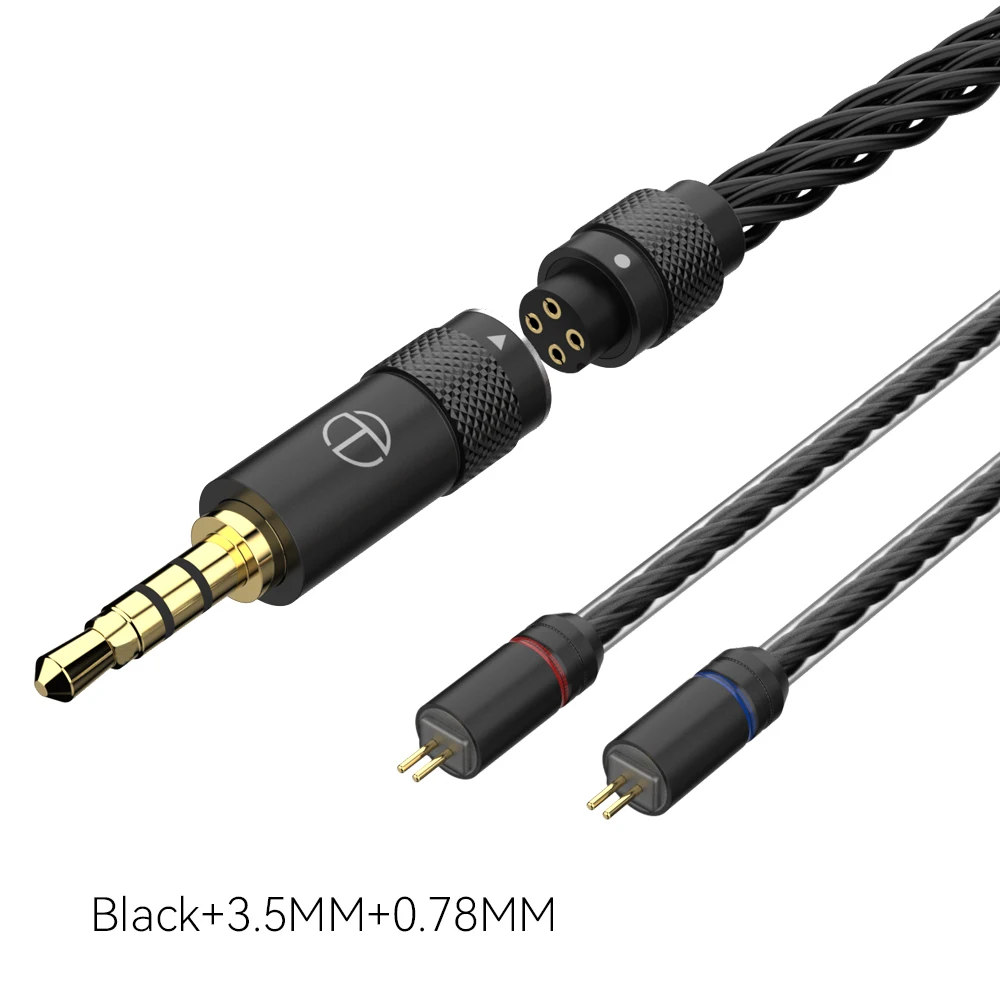 Trn T2 Pro16 Core Oortelefoons Verzilverde Hifi Upgrade Kabel 2.5/3.5/4.4/Type C/Verlichting/Qdc // Mmcx/0.75/0.78 Mt4 Ta4 Mt1max