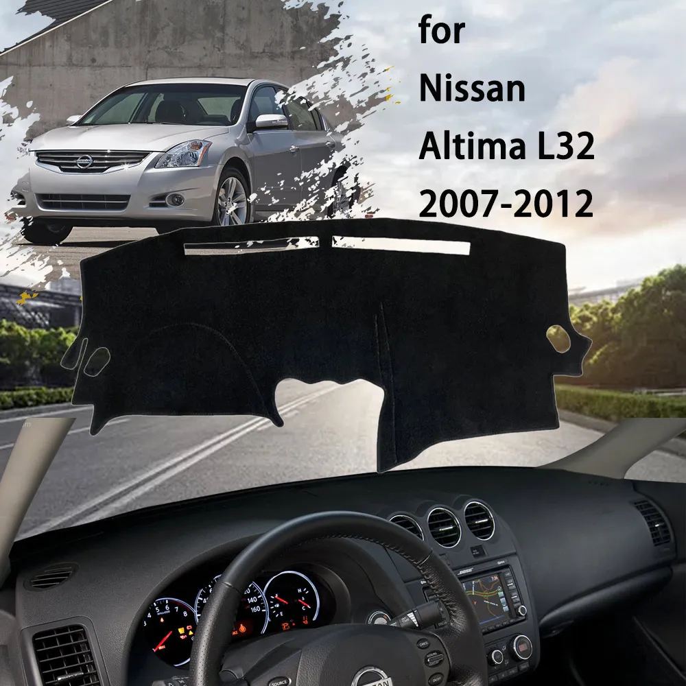 

Dashboard Cover Dashmat Pad Dash Rug Anti-slip Carpet Non-slip Mat Protection Visor for Nissan Altima L32 Sedan Coupe 2007~2012