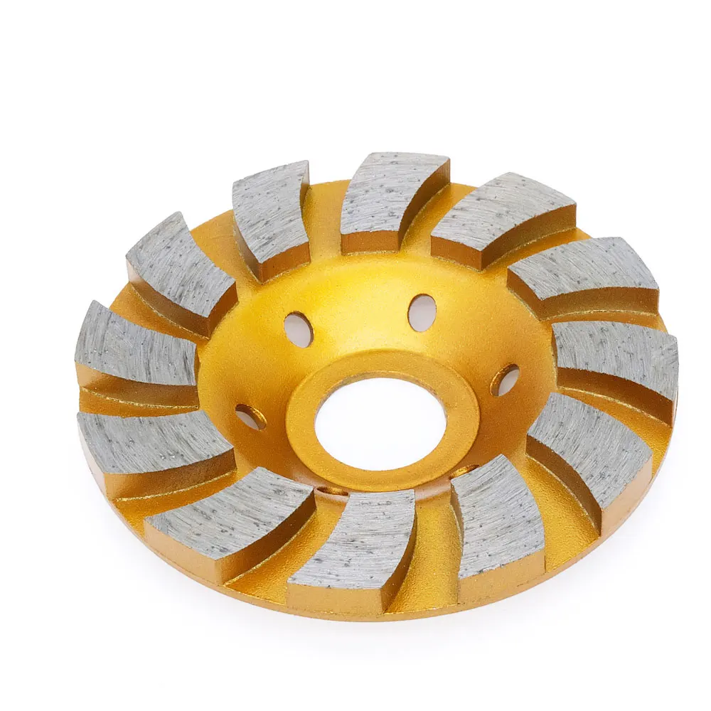 90mm 1Piece Diamond Cup Wheel Silent Core Turbo Cup Grinding Aluminum Base Abrasive Tool For Stone Marble Ceramics