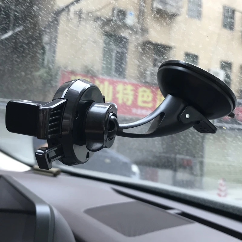 Car Phone Holder Bracket Mount Cup Holder Universal Car Window Mount Mobile Suction Windshield Phone Locking Car-Accessories