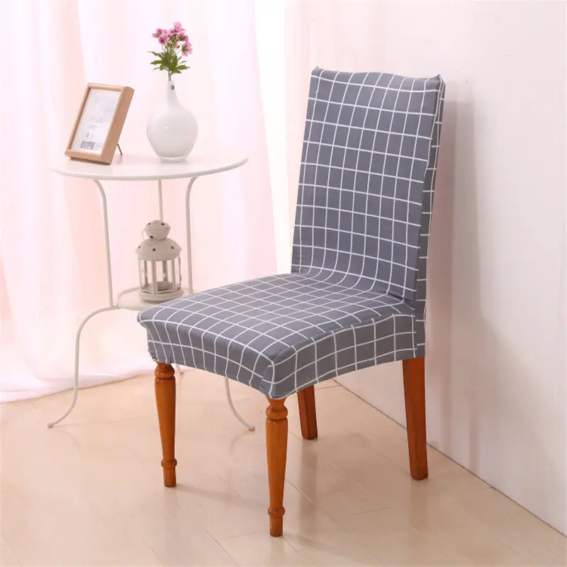 

New Anti-dirty Kitchen Dining Chair Cover Spandex Wedding Decoration Elastic Seat Chair Covers Home Decor Seat Covers Slipcover