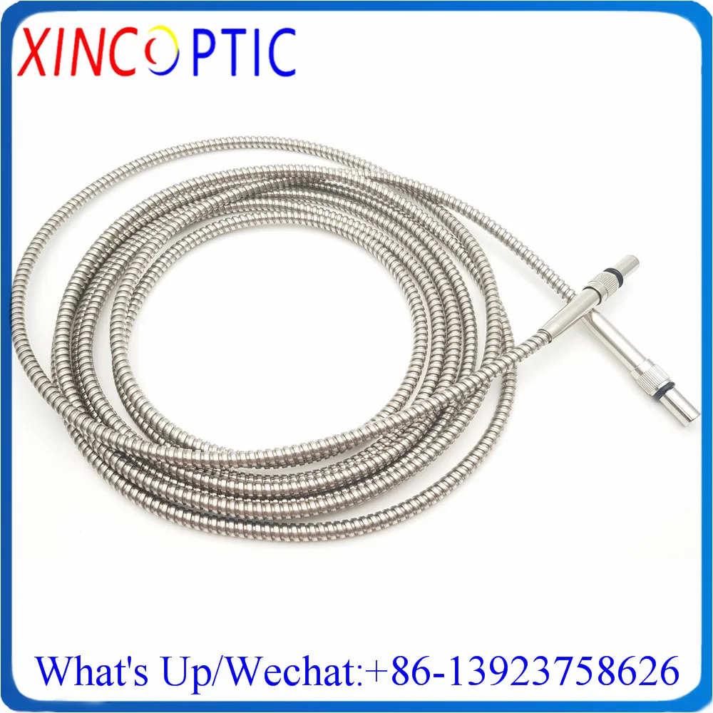 

SMA905-FC Metal Ferrule Fiber 1000um,NIR:400-2200nm,NA:0.37(UV-VIS 200-1100,NA:0.22),6.0mm 6M Armoured Fiber Patch Cord Cable