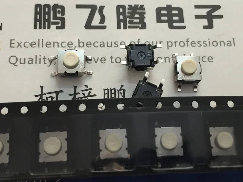 1-50PCS KT11P3SM34LFS   US C&k sealed waterproof and dusty touch switch 6*6*4 patch 4-pin button micro
