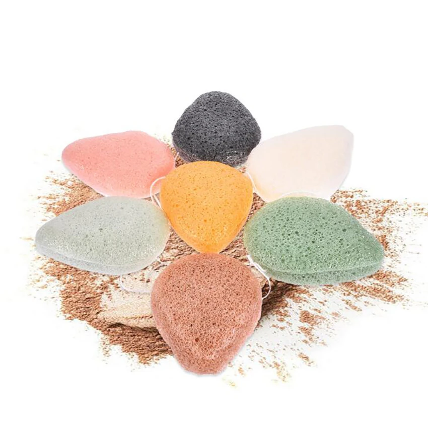 1Pc Sponge Cosmetic Puff Water Drop Shaped Facial Makeup Removal Flutter, Women Cleaning Washing Face Powder Puff Skin Care Tool