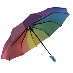Зонт женский автомат Outdoor Rainbow Umbrella Rain Women 10k Big Umbrella Automatic Fashion Colorful Paraguas Зонтик женский