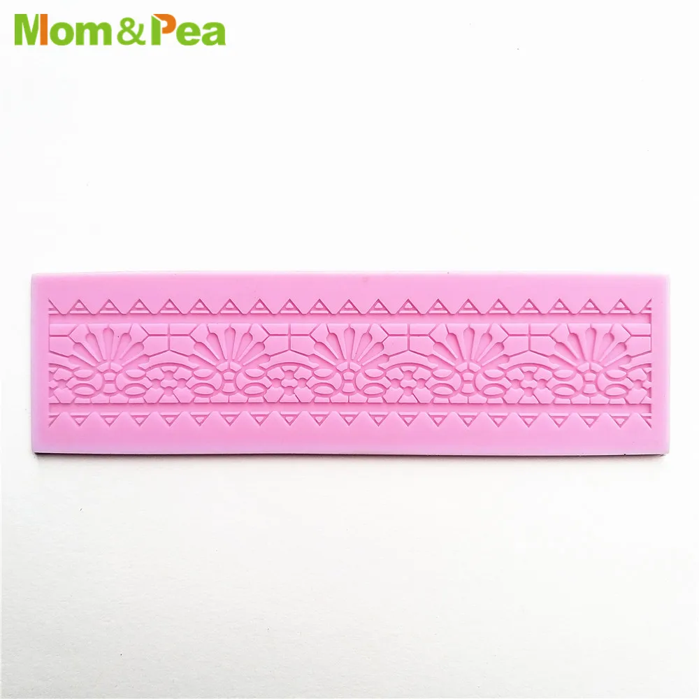 KCL570 Sawtooth Small Lace Pad Silicone Mold Sugar Paste Fondant Cake Decoration 3D Mould