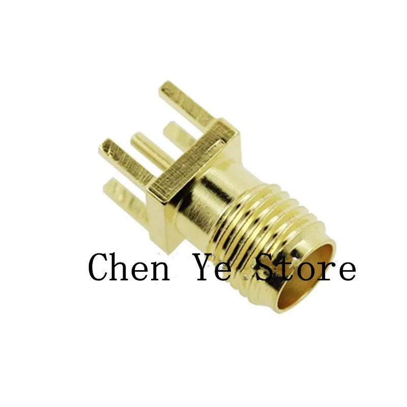 Free Shipping50PCS SMA female connector SMA-KE PCB Mount and SMA Female Plug Straight Receptacle Solder Adapter 50ohm Connector