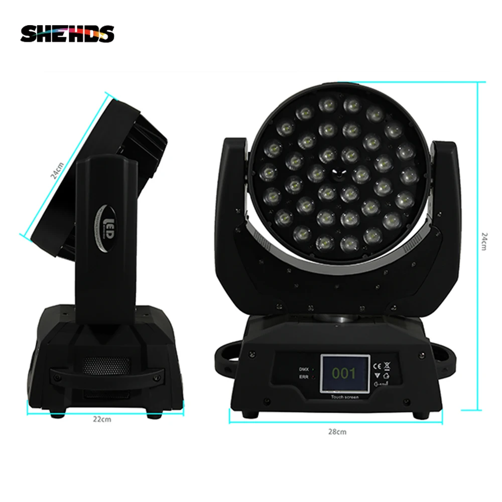 19X15W Rửa Chiếu 18W /12W Zoom Di Chuyển Đầu 7R Tia Ánh Sáng máy Chiếu Cho DJ Disco Đảng Giai Đoạn Bóng