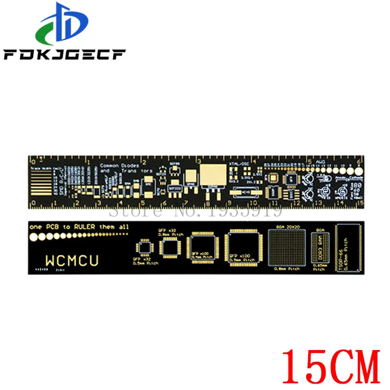 3 Type 15cm 20cm 25cm PCB Ruler Multi-functional Measuring Tool Resistor Capacitor Chip IC SMD Diode Transistor