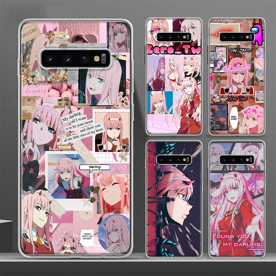 Zero Two Darling in the FranXX Phone Case For Samsung Galaxy S23 S24 Ultra S20 FE S21 S22 Plus S10 S10E S9 S8 + Soft Cover Funda