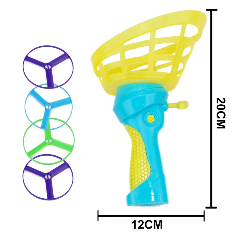 Fliegende Untertasse Disc Launcher Kinder Fliegende Spielzeuge Zugschnur UFO Wurf Fangen Outdoor Sport Propeller Kinder Spielzeug Geschenk Für Junge Mädchen – Detail 4