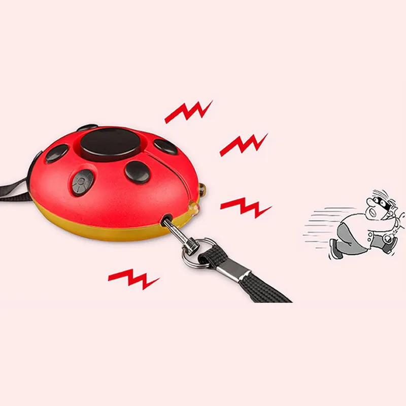 Self Defense Alarm 130dB Beetle Girl Women Security Protect Alert Personal Safety Alarms Scream Loud Keychain Emergency Alarm