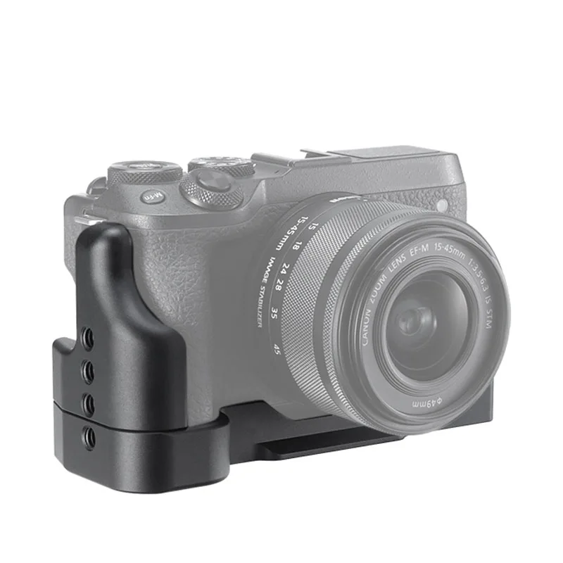 Aluminiowa płytka mocująca z zimową stopką i uchwytem do aparatu Canon EOS M6 Mark II, uchwyt L do EOS M6 Mark II