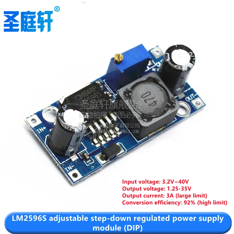 3A Adjustable DC-DC LM2596 LM2596S input 4V-35V Output 1.23V-30V dc-dc Step-down Power Supply Regulator module MP1584EN MINI360