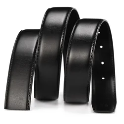 Cinturones de cuero de vaca genuino para hombres, correa de marca, hebilla de Pin masculina, pretina Vintage para Jeans, estilo de perforación + herramienta de perforación, 30-35mm