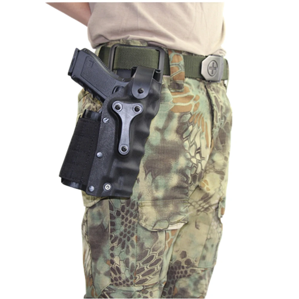 Tactical Gear Left & Right Hand Belt Holster Adjustable Pistal Belt holster For GLOCK 17 colt 1911 Beretta M9