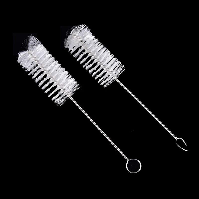 2Pcs Lab Kimia Botol Makan Jerami Tabung Botol Kaca Cleaning Brushes Cleaner Laboratory Supply