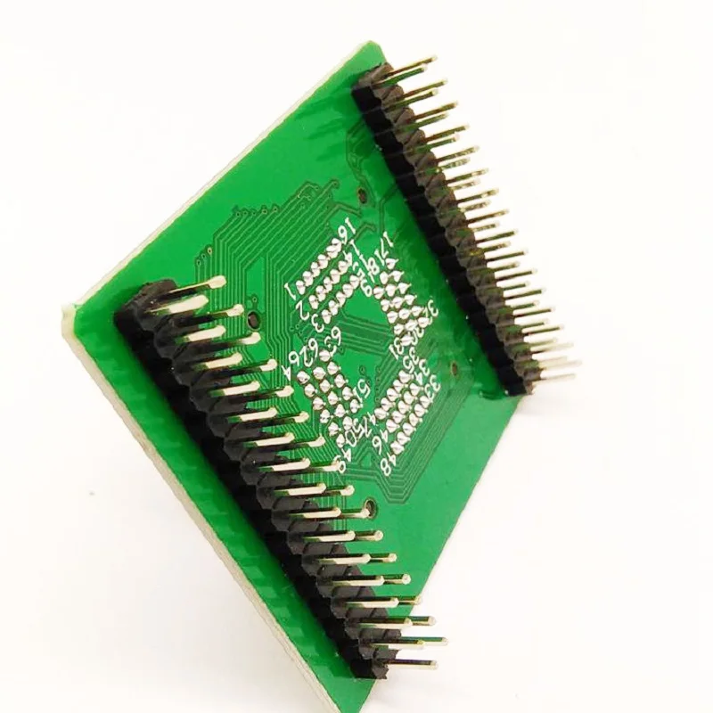 QFP64/TQFP/LQFP64 64pin Open-top Structure Burn in Socket Pitch0.5 Test Flash Programming ZIF adapter 64pin connector seat 5-30V