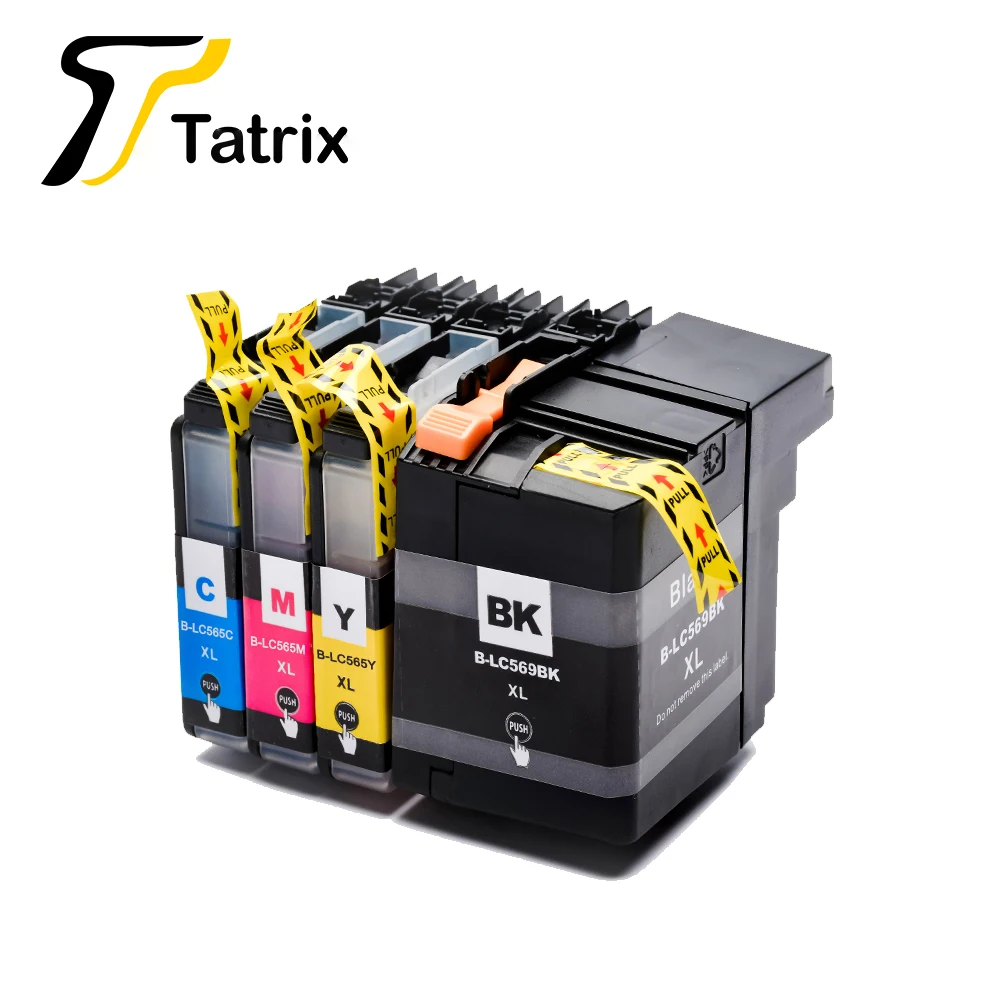 Tatrix For Brother LC569 LC565 LC569XL LC565XL Compatible Ink Cartridge For Brother MFC-J3520 MFC-J3720 Printer