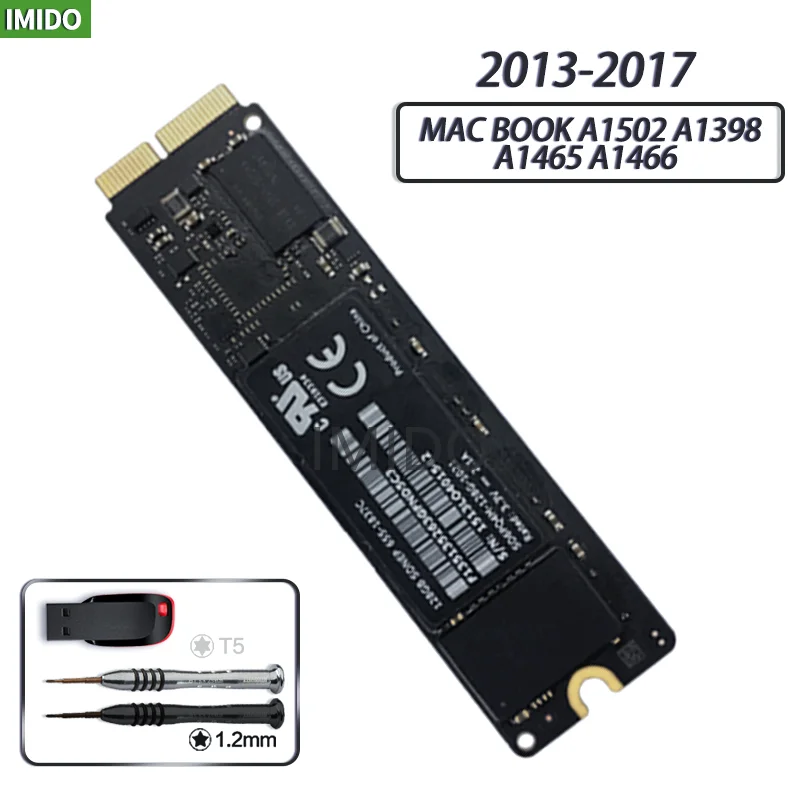 Originální 128GB 256GB 512GB 1TB SSD pro 2013 2014 2015 macbook pro sítnice A1502 A1398 macbook vzduch A1465 A1466 celistvý stav tělesa kotouč