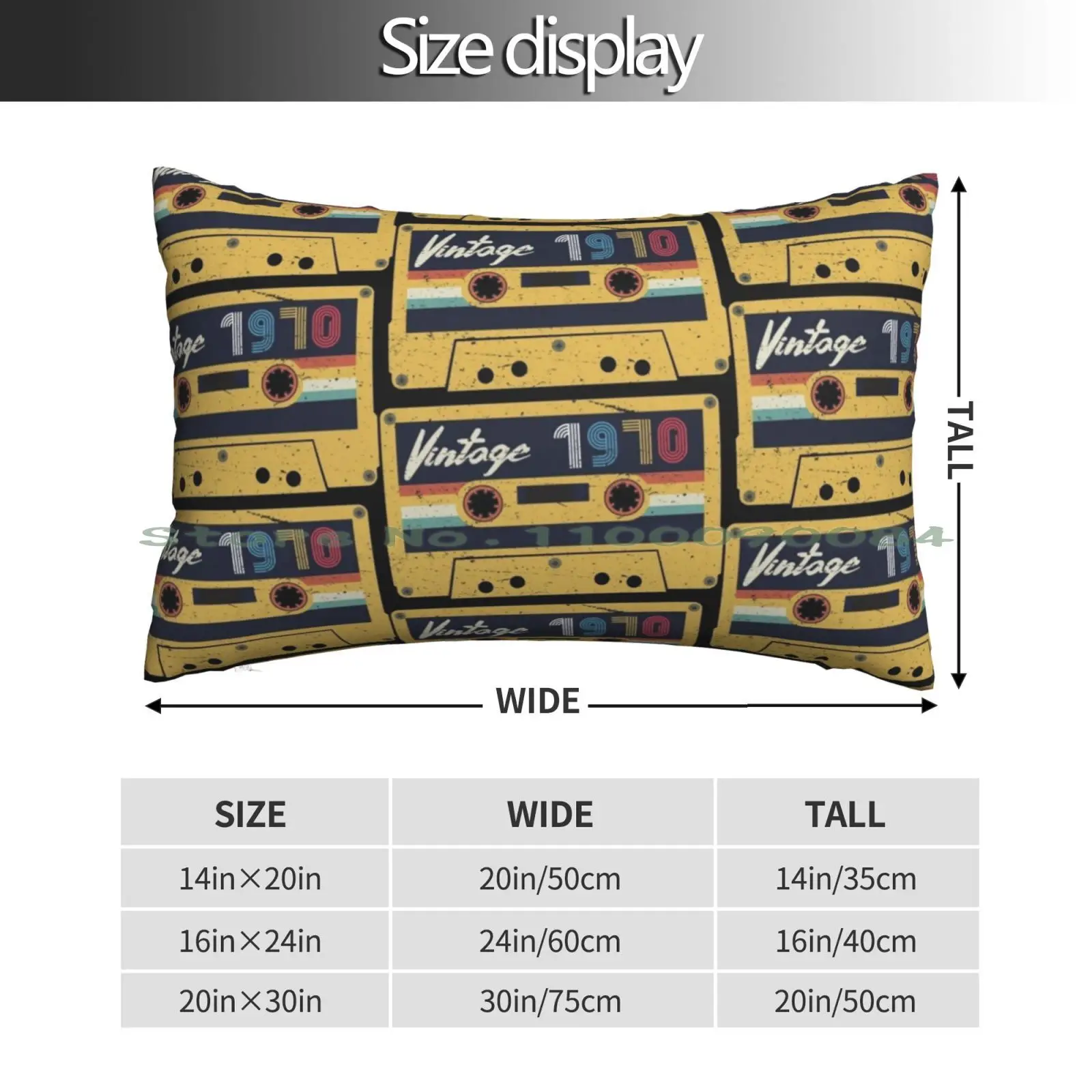 Never Forget Retro Vintage Cassette Tape Graphic Novelty Mens Pillow Case 20x30 50*75 Sofa Bedroom Music Epiphone Jackson