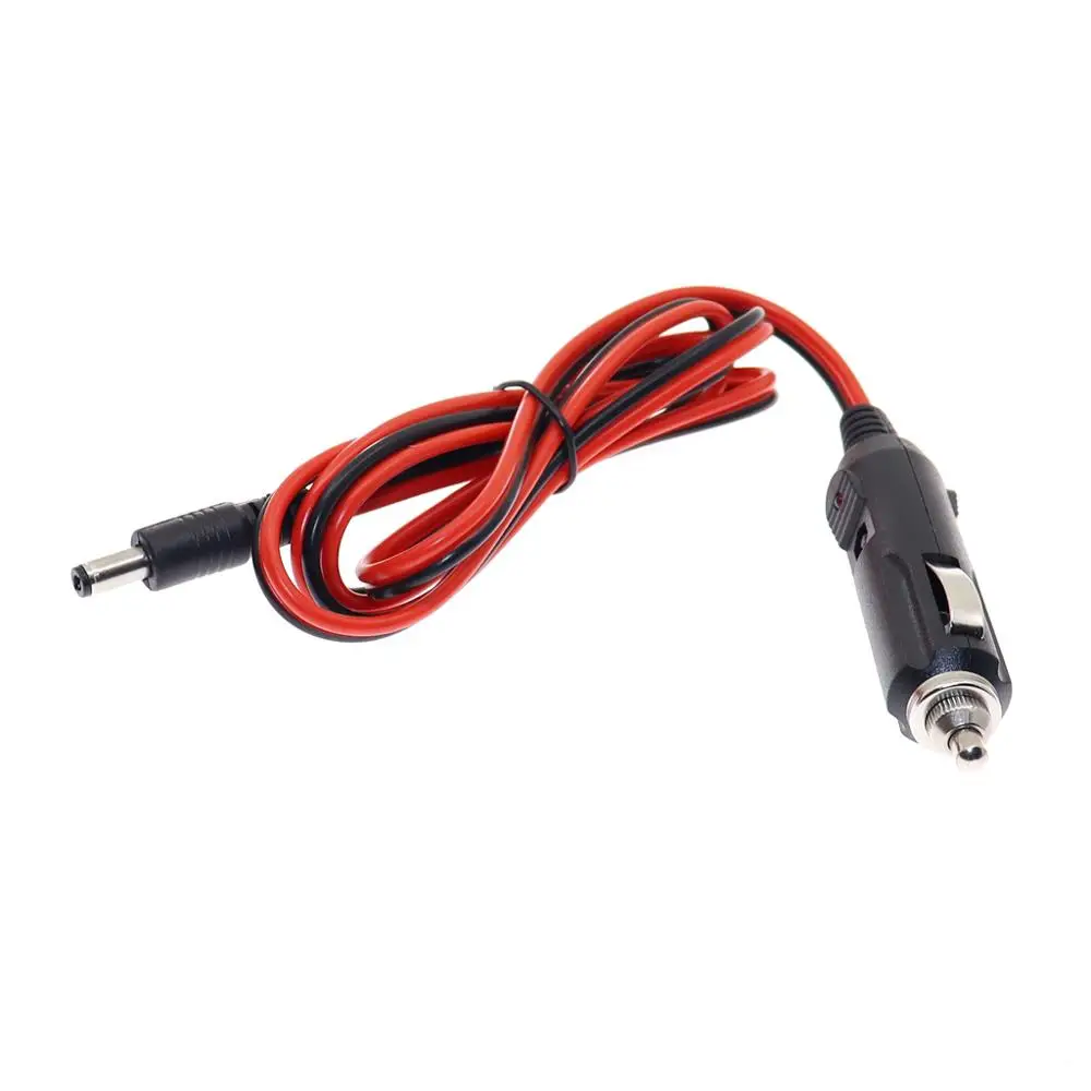 Baru 12V 5A DC Pemantik Rokok Mobil Charger dengan Fuse, universal Power Adaptor Steker DC 5.5X2.1Mm Kabel 1.2M