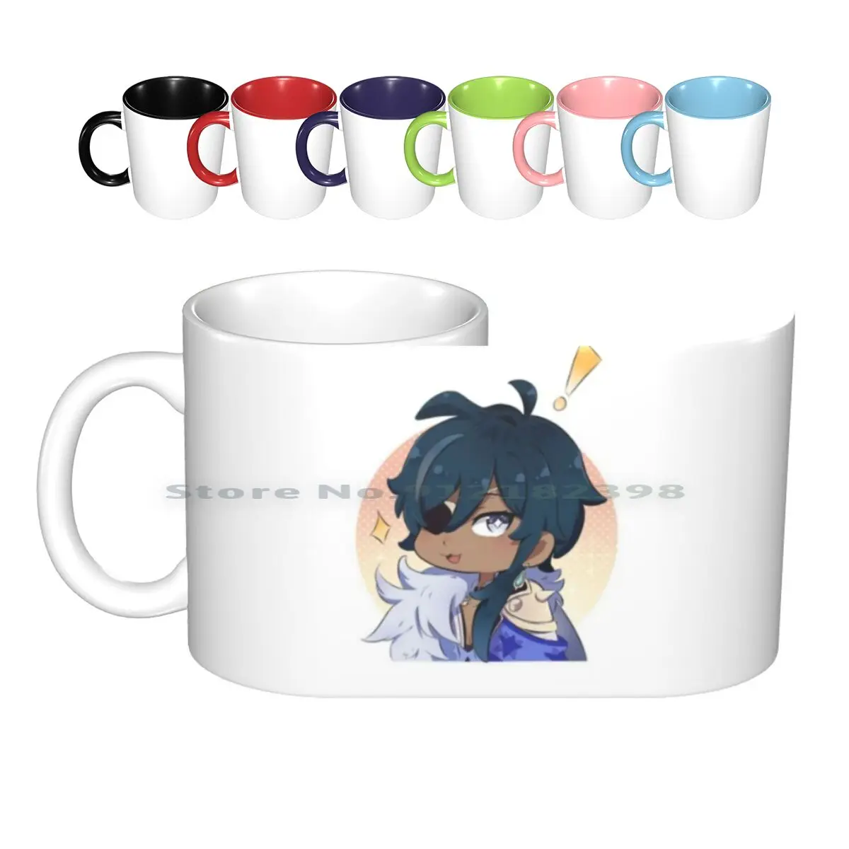 Керамические кружки Kaeya Genshin Impact, кофейные чашки, Кружка для молока и чая Genshin Genshinimpact Kaeya Kaeyagenshinimpact, милые Аниме кружки