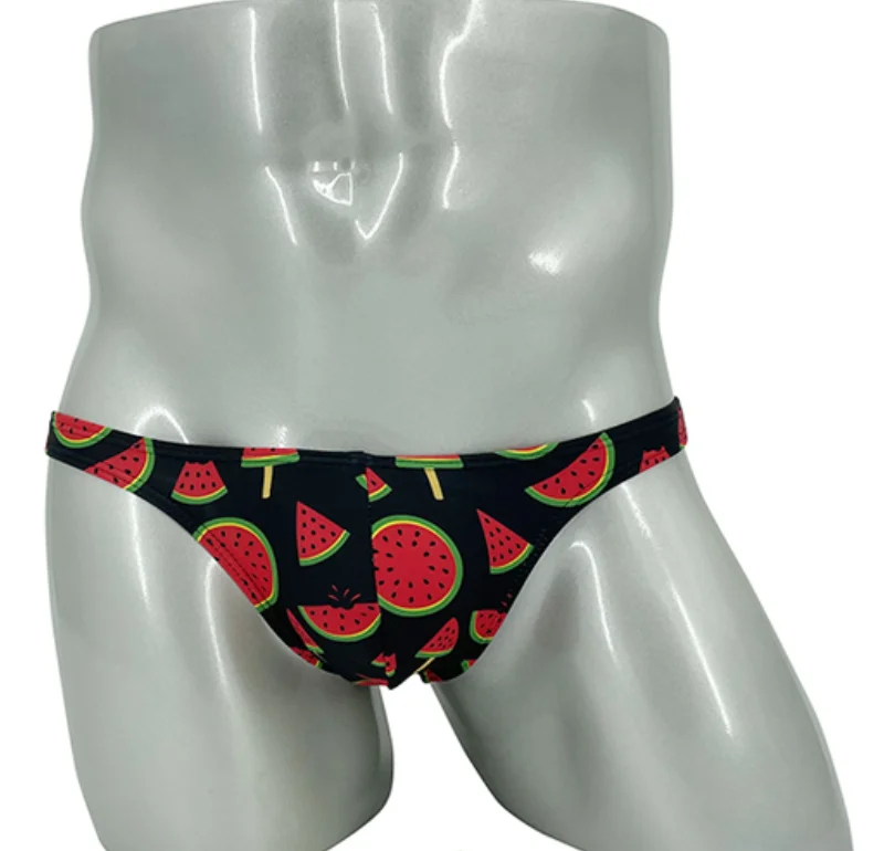 Sexy anguria Mini Bikini costumi da bagno slip da bagno uomo vita bassa uomo costume da bagno giovane ragazzo Surf costume da bagno indossare Seobean