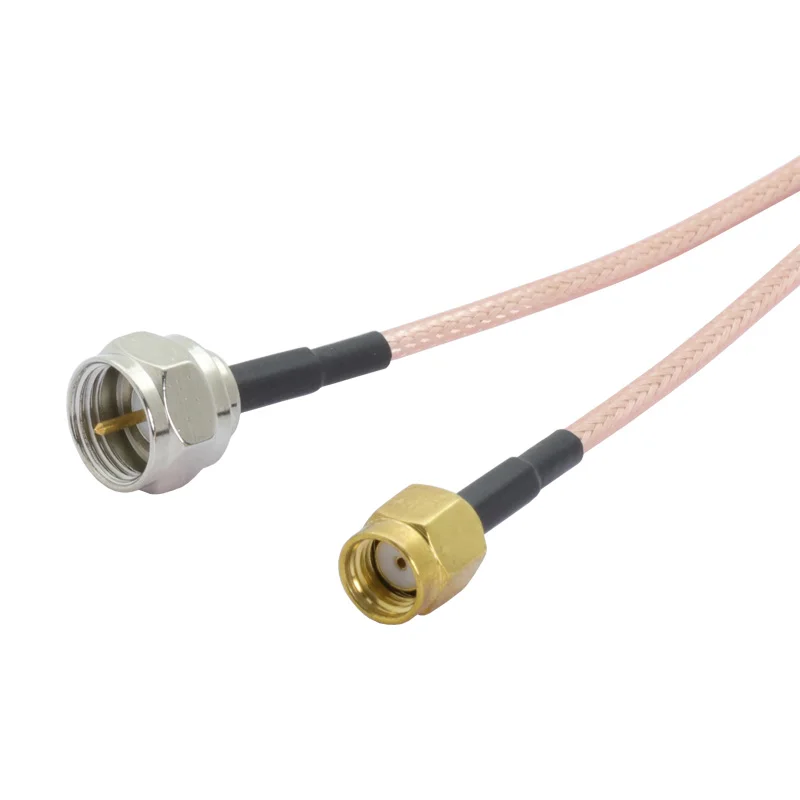 10 pces rf conjunto de cabo coaxial f macho plugue para rp sma macho conector rg316 trança extensão cabo jumper 15cm