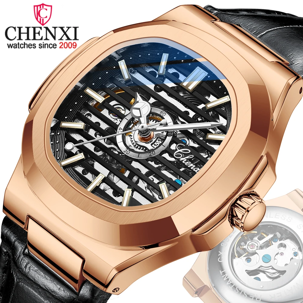 CHENXI Men\'s Watches Automatic Mechanical Watch Luxury Brand Waterproof Men Wrist Watch Quartz Sports Clock Relogio Masculino