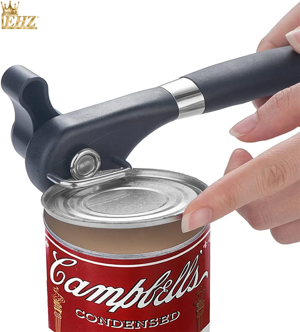 

Can Opener Manual Safe Cut Stainless Steel Can Opener Smooth Edge Can Opener for Kitchen Camping