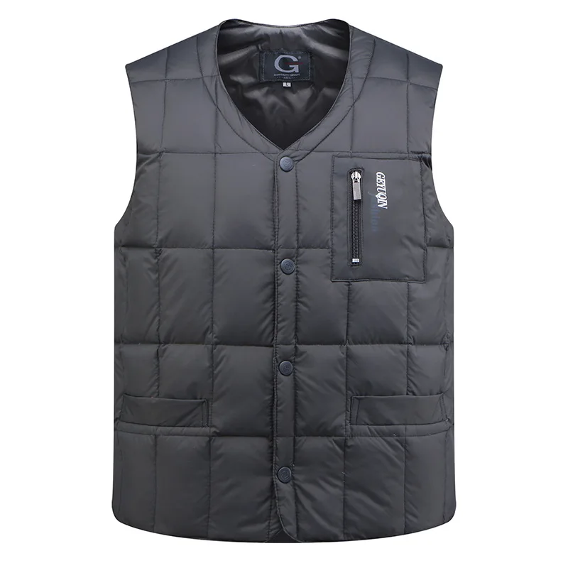 Drop Shipping Duck Down Jacket Vest Men 2021