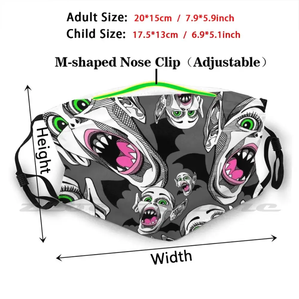 Bat Boy Washable Trending Customized Pm2.5 Filter Mask