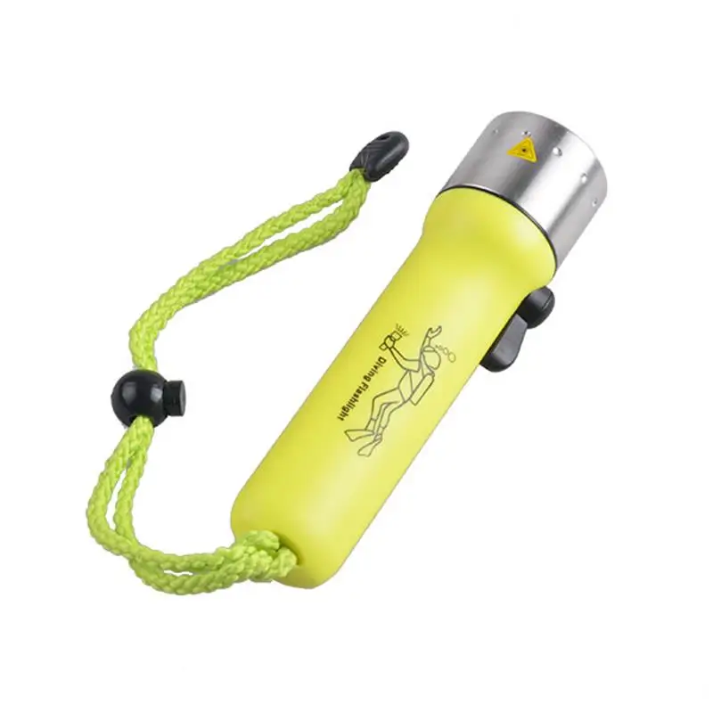 TMWT Bright Scuba Diving Flashlight Yellow body AA Battery Powerful Q5 LED Lamp Underwater Waterproof  Diving Light