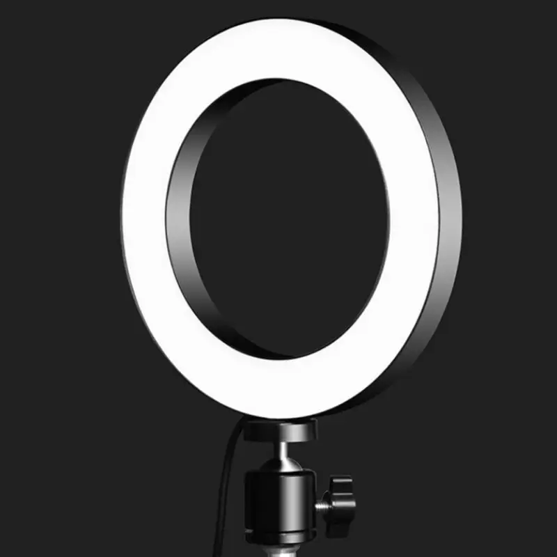 6-дюймовый светодиодный кольцевой светильник с регулируемой яркостью для селфи со штативом для фотографии кольцевая подставка для телефона лампа для фото и видео освесветильник для студии