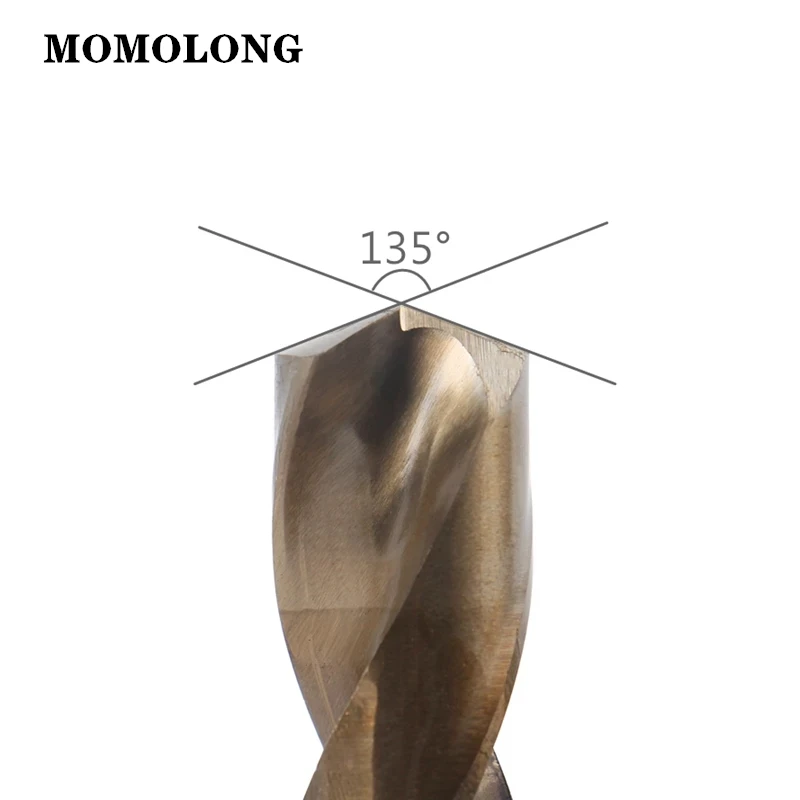12.7Mm Round Shank ลดลง1/2 ''Twist เจาะ Bits โคบอลต์ Hss ไม้เหล็กอลูมิเนียมสแตนเลส13-25มม.