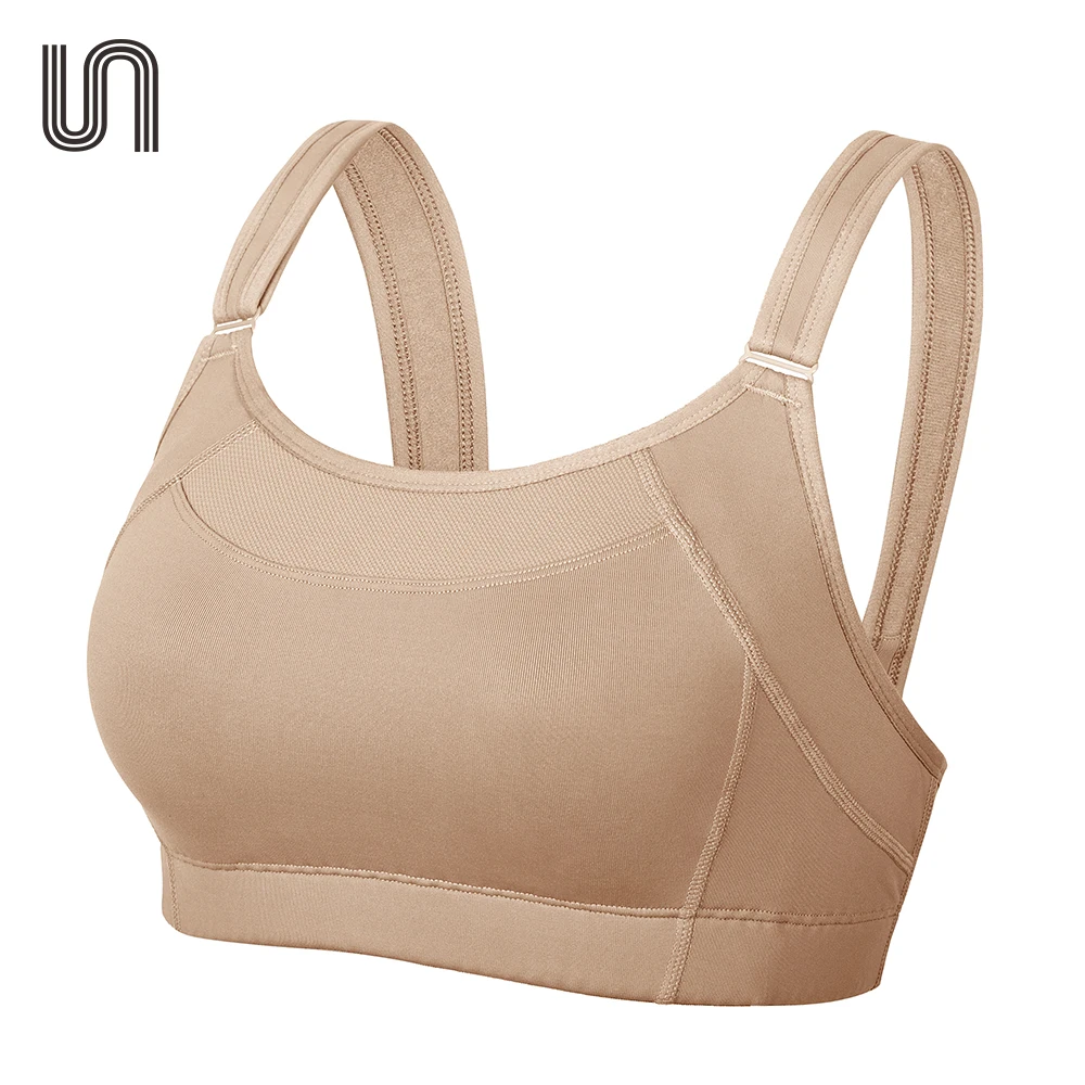 Sport Bras Women High Impact Sportswear Tops Mesh Patchwork Wirefree Full Coverage Bounce Control Workout Gym Clothing Running