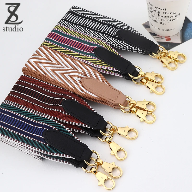 Luxury Design Canvas  Modified  width shoulder strap fashion  luxury basket bag Straps Handbag Strap