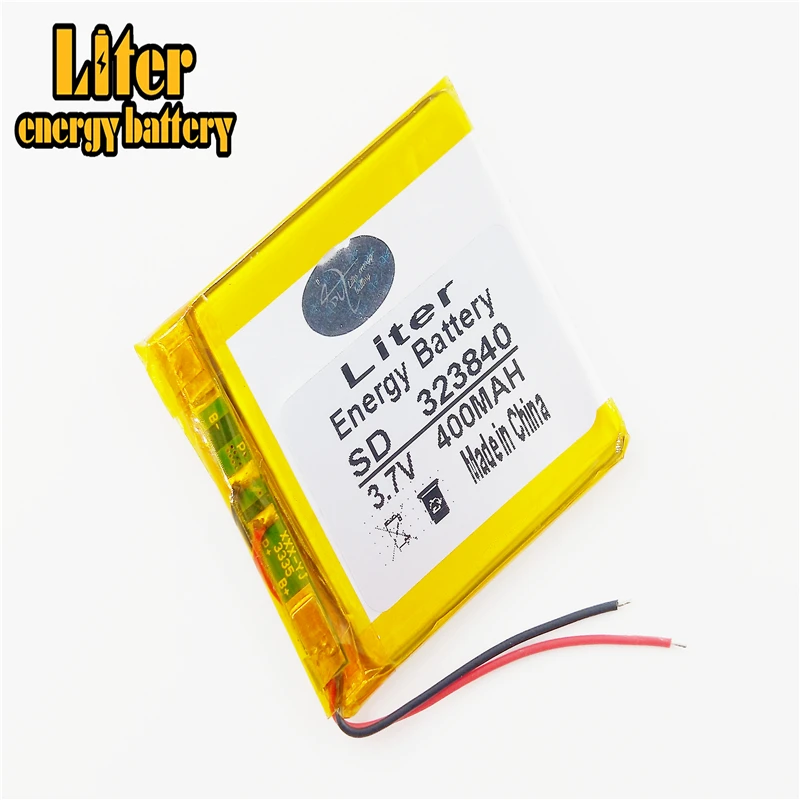 3.7V 323840 033840 303840 400MAH MP3 registratore Strumenti di batteria ai polimeri di litio