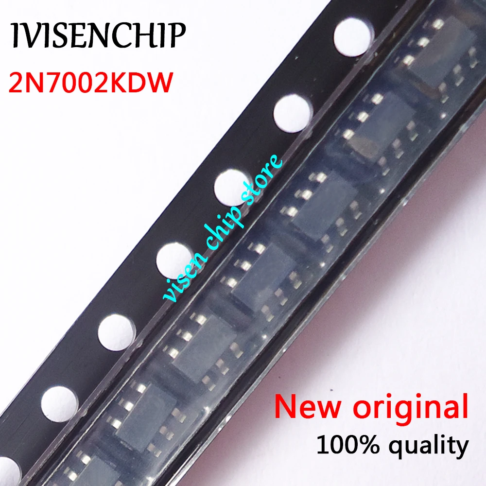 10pcs 2N7002KDW 2N7002  SOT-23-6