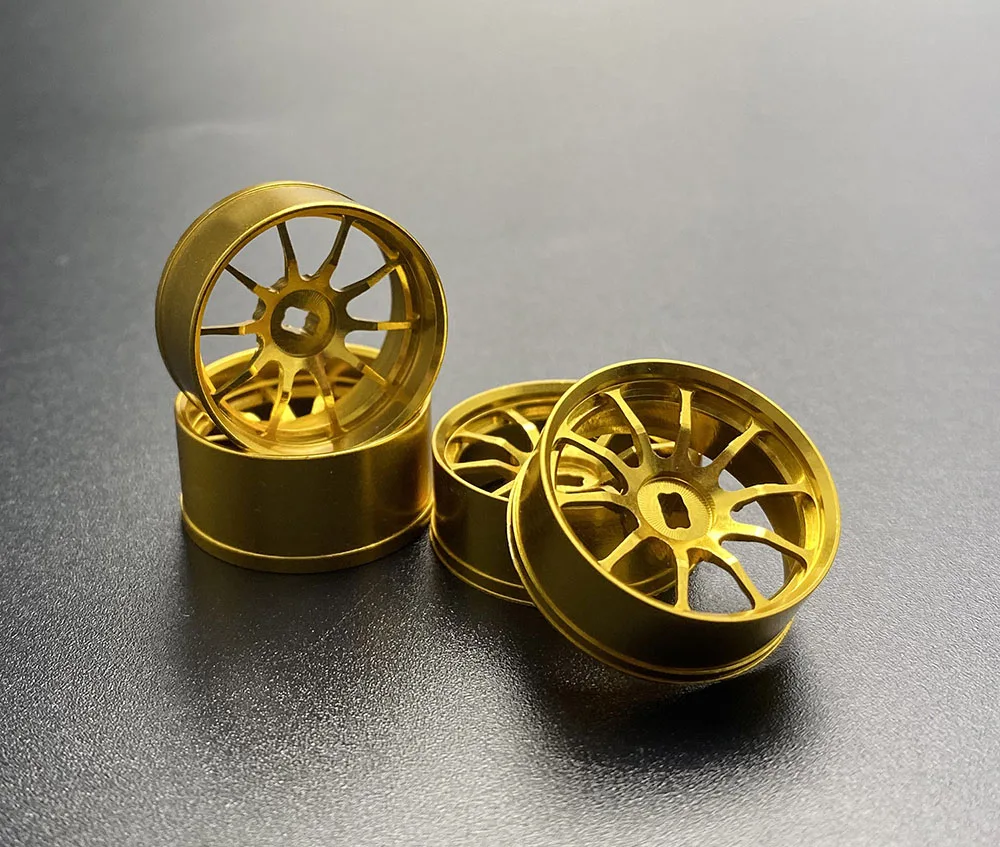 High Quallity RC Metal Gold Wheel Hub for MINI-Z Mosquito Cart AWD MA020 030 ATM DRZ BZ3 GLA GLD 22mm