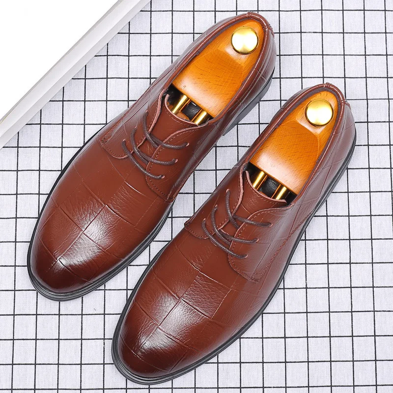 Oxford Shoes For Men Formal Shoes Men Genuine Leather Coiffeur Wedding Shoes Men Classic Chaussures Pour Homme Zapatos Vestir