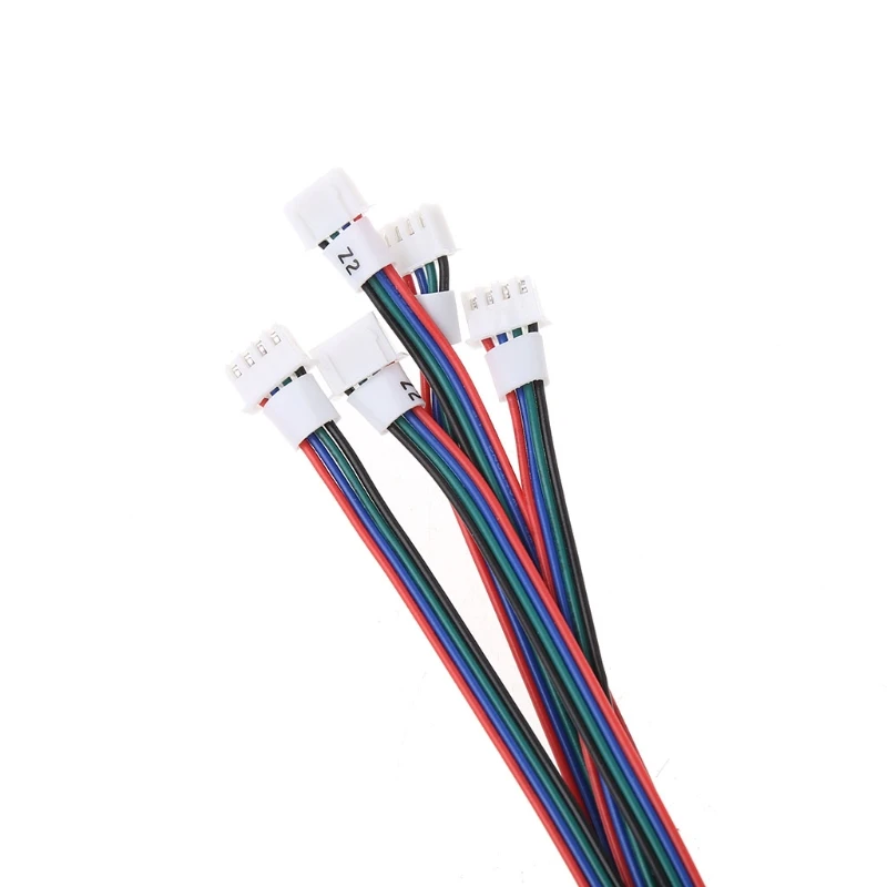 5Pcs 1M 4-Pin Female-Female XH2.54 Connector Extension Cable for 3D Printer Nema 17 Stepper Motor Cable Wire