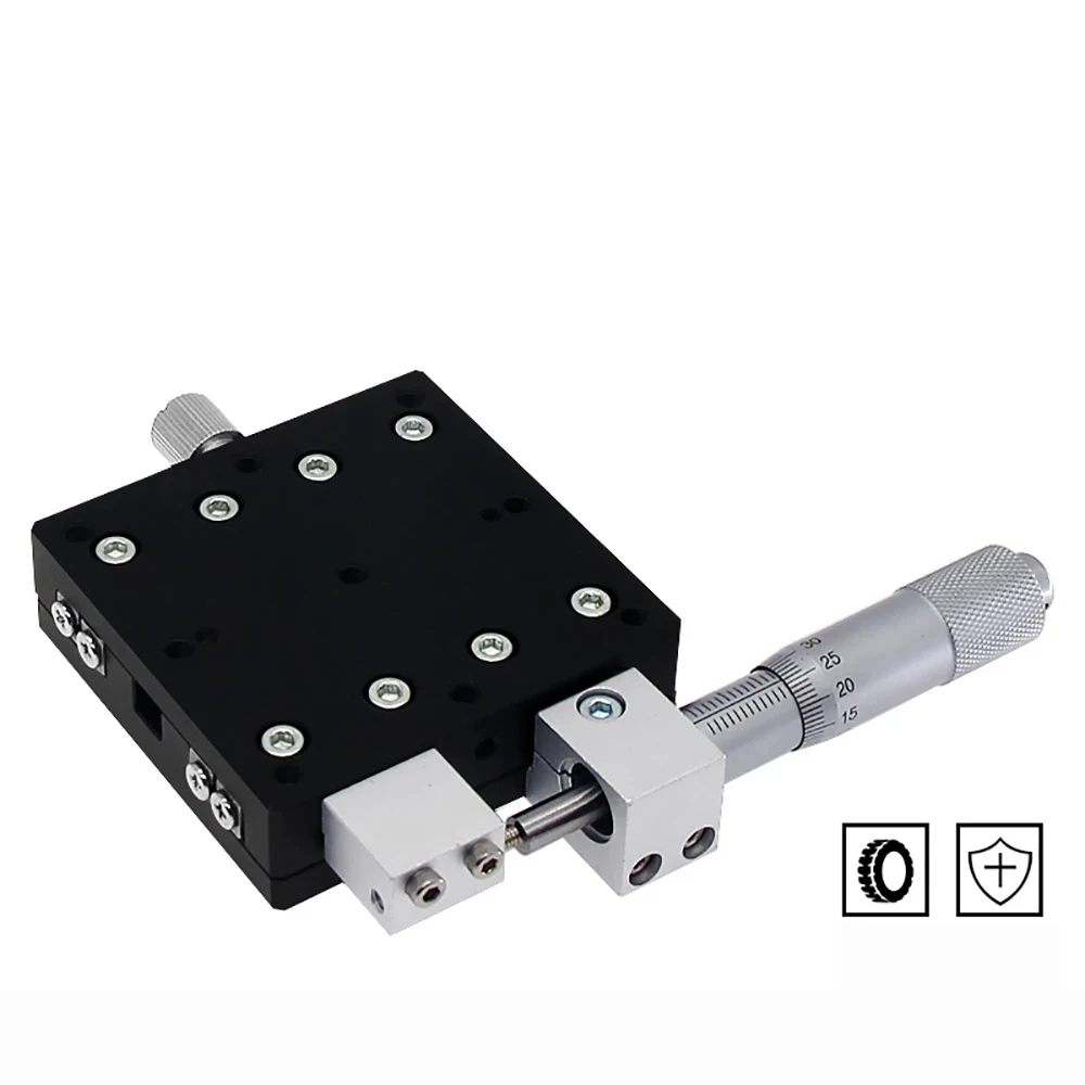 

X Axis 0.01MM Precision Optical Sliding Platform Cross Rail Manual Displacement Platform Fine-tuning Sliding Table LX60/70/80