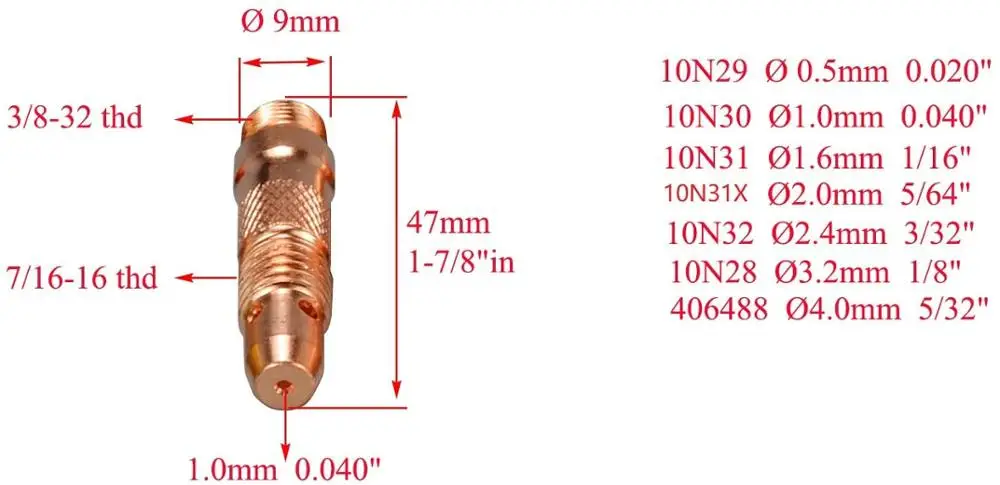 Imagem -05 - Maçarico de Solda sr wp 17 18 26 Maçarico de Solda Tig Weler Corpo de Pinça 10n32 32 Bico de 90 Graus de Alumina Kit de Acessórios com Copo com 10 Peças